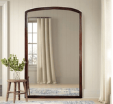 Gharaana Mirrors Arched Wooden Full-Length Mirror